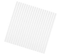 KALLORY Binding Bars Slide Grip Bar 20Pcs White Plastic A4 Report Covers for Office, Meeting and School Document Organization