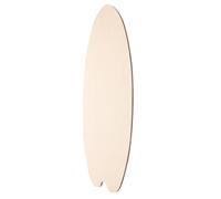 KALLORY Blank Wooden Surfboard Wall Plaque for DIY Crafting Unfinished Wood Surfboard Shape Decor with Hanging Coastal Bathroom and Living Art Creation Sign
