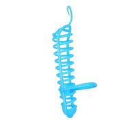 KALLORY Blue Parrot Hanging Rack Food Rack Parrot Plastic Hook Design Safe Foraging Feeder for Birds Hanging on Cage