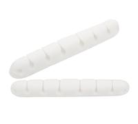 KALLORY Cable Clips Cord Keeper 2 Pack 8 Slots Double Sided Wire Organizer for Desk and Multi-Purpose Cable Management