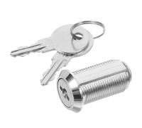 KALLORY Cable Locks with Keys Trailer Lock Zinc Alloy Metal Silver Drawers and Cabinets with Aesthetic Design