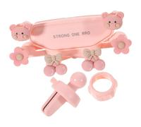 KALLORY Car Mobile Phone Holder with Adjustable Air Vent Mount and Cute Bear Design, for Vehicle Phone Support