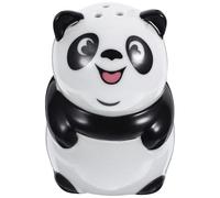 KALLORY Ceramic Panda-Shaped Spice Shaker for Kitchen and Outdoor BBQ Grill, Portable and Space-Saving Salt Pepper Storage Container with Lovely Decorative Design