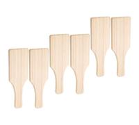 KALLORY Clay Modelling Creating, Effects Decorative and 6pcs Wooden Tools Set Professional Delicate Wooden Paddles for Cleaning for Pottery for and Kitchen