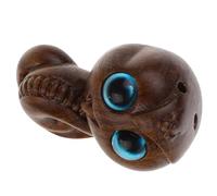 KALLORY Collectible Zodiac Snake Statue Versatile Accessory Wooden Snake Figurine Elegant Texture Artistic Design Memento Home and Living Room Decor