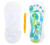 KALLORY Comfortable Elastic Fiber Material Acupressure Socks for Reflex Massage with Printed Point Instructions Simple and Convenient Design, for Practice Using a Pressure Sock