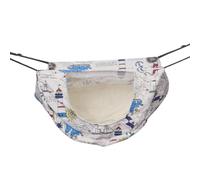 KALLORY Comfortable Lightweight Pet Hanging Hammock Bed for Small Pets and Cats Made of Sturdy Cloth for Fence or Door Use for Hamster Cradle and Hanging Bed