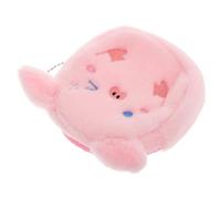 KALLORY Cute Cartoon Pig Plush Practical and Purse Small Zipper Wallet Mini Handbag Soft Animal Bag for Teens