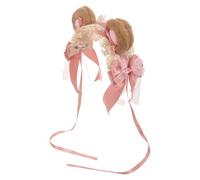 KALLORY Cute Lolita Headband with Plush Bear Ears for Costume Cosplay, Lightweight and Comfortable Polyester Hair Accessory with Lace Detail, for Cosplay and Theme Parties