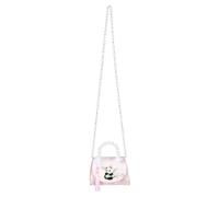 KALLORY Cute Panda Crossbody Bag for Little with Charming Chinese Style, Lightweight Polyester Material, Ample Space for Essentials, Featuring Delicate Pearls and Comfortable Shoulder