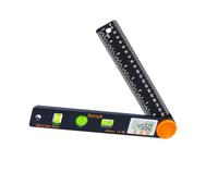 KALLORY Digital Angle Finder Protractor 4-in-1 Woodworking Ruler with LCD Display, Multi-Purpose Corner Measuring Tool for Carpentry and Builder Precision Layout