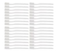 KALLORY Disposable Plastic Toothbrushes Portable Manual Tooth Brushes Individually Wrapped 100pcs with Soft Bristles White for Travel and Guest Room Use