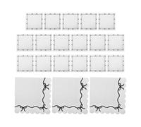 KALLORY Disposable Soft Lace Surface and Design Bow No Tearing Smooth 40pcs Decorative Paper Napkins with Elegant Square Shape for Party and Shower Use