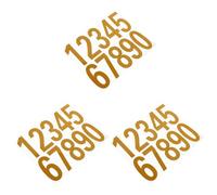 KALLORY Door Number Decal 3 Sets of Reflective Stickers 3 Inches Big Font Easy to See Mailbox Numbers Sticker for Night Visibility