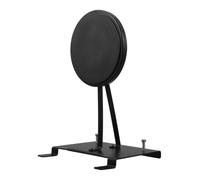 KALLORY Double Kick Drum Pedal Practice Pad the Go Black Drum Practice Pad Kit with Steel Foot Control Portable Design Random Color for Practicing