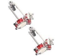 KALLORY Drum Set Shirt Cufflinks Lightweight and Easy to Use for Men and Women 2pcs Brass Material with Delicate Craftsmanship for Wedding and Anniversary Occasions