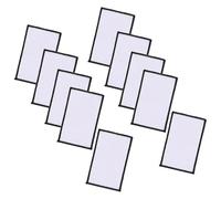 KALLORY Fabric Sublimation Patch Blanks 10Pcs White Blank Embroidery Patches for Hats Clothes and Bags DIY Application