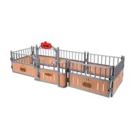 KALLORY Fence for Simulation and Cognition Development, Beige Abs Plastic Miniature Horse Corral Fence Lightweight Panels, for Gathering Party Playing and Tiny House Decoration