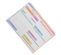 KALLORY Financial Ledger Book Budget Tracker with Weekly Planner Sheets Portable Expense Tracker Notebook for Personal and Business Use Clear Daily Pages Cover