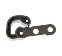 KALLORY Freezer Door Stop Latch Plastic Hook Clip for Refrigerator Door Holder Grey Compatible with Haier Appliances for Kitchen Repairs