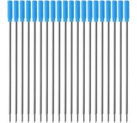 KALLORY Gel Pen Refills Lightweight and Easy to Carry 20pcs Replacement 1mm Medium Point Pp Material Ink Refills for Students Ballpoint Pens for Office and School Use