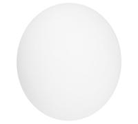 KALLORY Glass Globe Lampshade Replacement with Elegant Flat Oval Sphere Shape with Screw Thread White Glass Material for Pendant and Wall Sconce Lighting Fixtures Suitable for Room