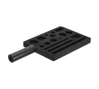 KALLORY Graphite Ingot Casting Mold with 16 Holes Handheld Mold for Metal Casting Gold Silver Aluminum Copper Smelting Jewelry Craft Supplies