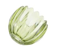 KALLORY Green Artistic Lamps Mini Table Lampshade for Replacement Glass and, Vintage Flower Shape with Fast Cleaning and Low-Maintenance Features Bedside