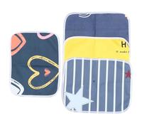 KALLORY Guinea Pig Pee Pads with Good Water Absorption 4pcs Washable Reusable Cotton Cage Liners as Pet Training Mats and Bright for Small Pets like Chinchillas and Bunnies
