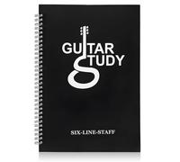 KALLORY Guitar Music Book Lightweight Coil Design Notebook with Tear-off Pages for Beginners and Waterproof Pp Cover for Portable Use, for Putting into Backpack or Guitar Bag