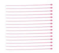 KALLORY Hair Perm Rollers with Pins Plastic 30pcs Pink Smooth Surface Heat Insulation Accessories for Hair Perming and Styling