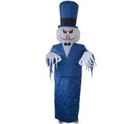 KALLORY Halloween Inflatable Ghost Costume for Adults Blue Polyester Breathable Suit with Battery Operated Fan Inflates in Seconds for Halloween Party or Masquerade
