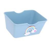 KALLORY Hamster Toilet Abs Bathtub-style Elevated Easy-clean Sand Bath for Hamsters and Small Animals Cute Cage Accessory
