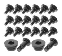 KALLORY Hard Drive Mounting Screws for Integrated Vibration-reducing Ring with 3.5-inch, Shock Absorbing 30pcs Anti-vibration Iron Screws Mechanical Hard Drives for PC Case Assembly