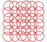 KALLORY High Temperature Resistant Strong Heat Resistance Silicone Hair Rubber Bands and Sturdy Hot Ironing Ring Accessories for Salons and Home DIY Perming for Styling