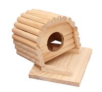 KALLORY House Wear-resistant Comfortable and Hamster Wooden Nest for Cozy Small Sleeping Dwarf Hedgehogs and Small Pets Pet Hamsters Animals
