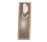 KALLORY Interactive Kitten Scratcher Made of Corrugated Paper with Sisal and Catnip, Sturdy Household Cat Scratch Board to Exercise Cats and Satisfy Scratching Instinct, for Home and Pet