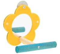 KALLORY Interactive Parrot Mirror Made of Sturdy Acrylic, Designed to Reduce Aggression and Provide Entertainment for Parrots and Birds, for Bird Cages and Pet Play Areas