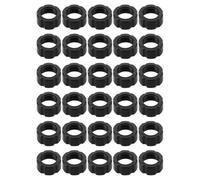 KALLORY -joint Fixed Adapter Nut Lightweight Design 17mm 30pcs Black with Compatibility for Car Mount Phone Holder Replacement Parts for Driving