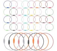 KALLORY Key Random Color 100pcs Stainless Steel Wire Assorted Colour Tough and Easy to Add and Remove Keys Suitable for Shopping Bags and Handbags