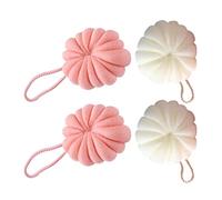 KALLORY Kids Bath Sponge 4 Pcs Loofah Sponge Bath Sponge Shower Loofahs Shower Sponge Sponge Bath Loofahs Balls Bath Scrunchies Body Wash Puff,Body Scrubber Exfoliating Bath Sponge Bath Sponges