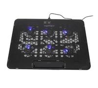 KALLORY Laptop Cooling Pad for 15.6 Inch Laptops with 6 Quiet Air Fans, Plastic Design, Adjustable Holder Stand, Excellent Cooling Effect for Business Trip and Travel