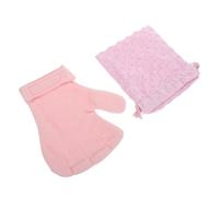 KALLORY Light Pink Small Pet Bag and Hamster Sleep Pouch Set with Calming, Snuggly Cloth Material for Small Pets like Chinchilla and Pocket Pets, for Outings and Home Use