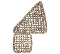 KALLORY Lizard Grass Mat Woven Pet Bed for Bearded Dragon Reptile Accessories Hanging Hammock for Gecko Hide Light Brown Bedding for Pet Cat Dog