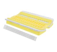 KALLORY Mini Thread Arranger Embroidery Floss Organizer Plastic PVC 30 Holes Easy to Carry Thread Holder for Home Use