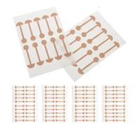 KALLORY Nasal Strips 200pcs Beige Dumbbell Shaped Nose Wing Shaper with Self Stick Design for Use Before Makeup and Precise Nostril Lift