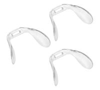KALLORY Nose Pads for Glasses 3pcs Hard Plastic Anti-skid Cushions for Long Use Eyeglass Nose Bridge Support