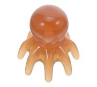 KALLORY Octopus Head Massager Comb with Eight-Claw Design Scalp Massage Tool Compact and Portable Resin for Gentle Hair Detangling and Vitality for Travel and Business Trips