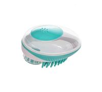 KALLORY Pet Massage Bath Brush for Dogs and Cats with Bubble Creation and Shampoo Pouring Function, Abs Material, Suitable for Small to Medium Pets Grooming and Bathing