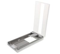 KALLORY Phone Screen Alignment Tool with Bubble-Free Chamber Plastic Applicator for Smartphones White for Precise Film Installation